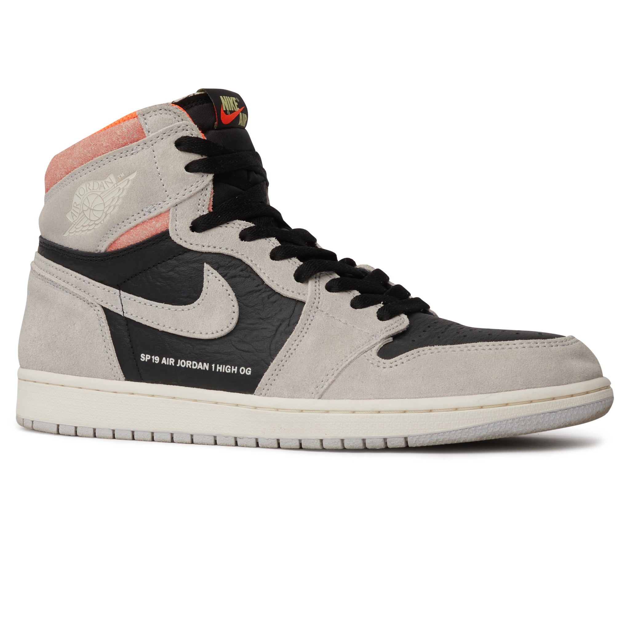 Image of Air Jordan 1 Retro High Neutral Grey Hyper Crimson